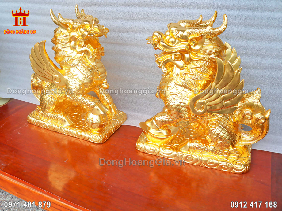Đồng Hoàng Gia là địa chỉ chế tác tượng Kỳ Lân bằng đồng mạ vàng 24K theo yêu cầu